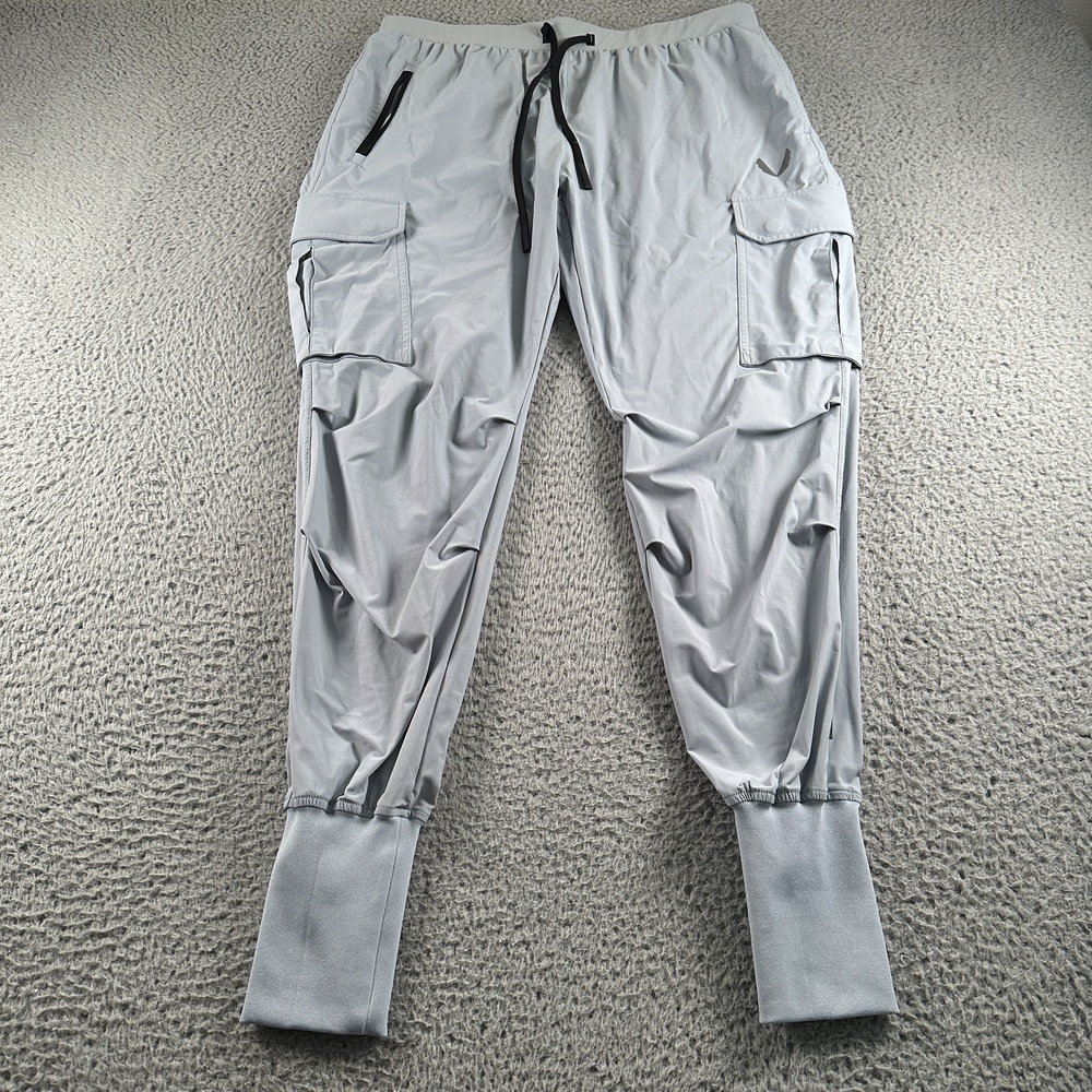 ASRV Tetra-Lite Cargo Jogger Pants Mens XL Gray Stretch Lightweight Tech